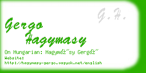 gergo hagymasy business card